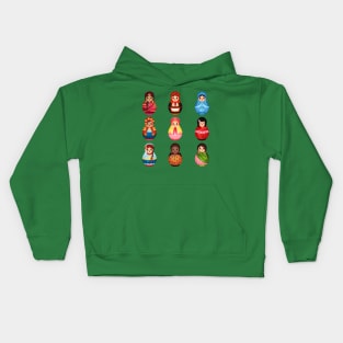 Russian Dolls Collection Kids Hoodie